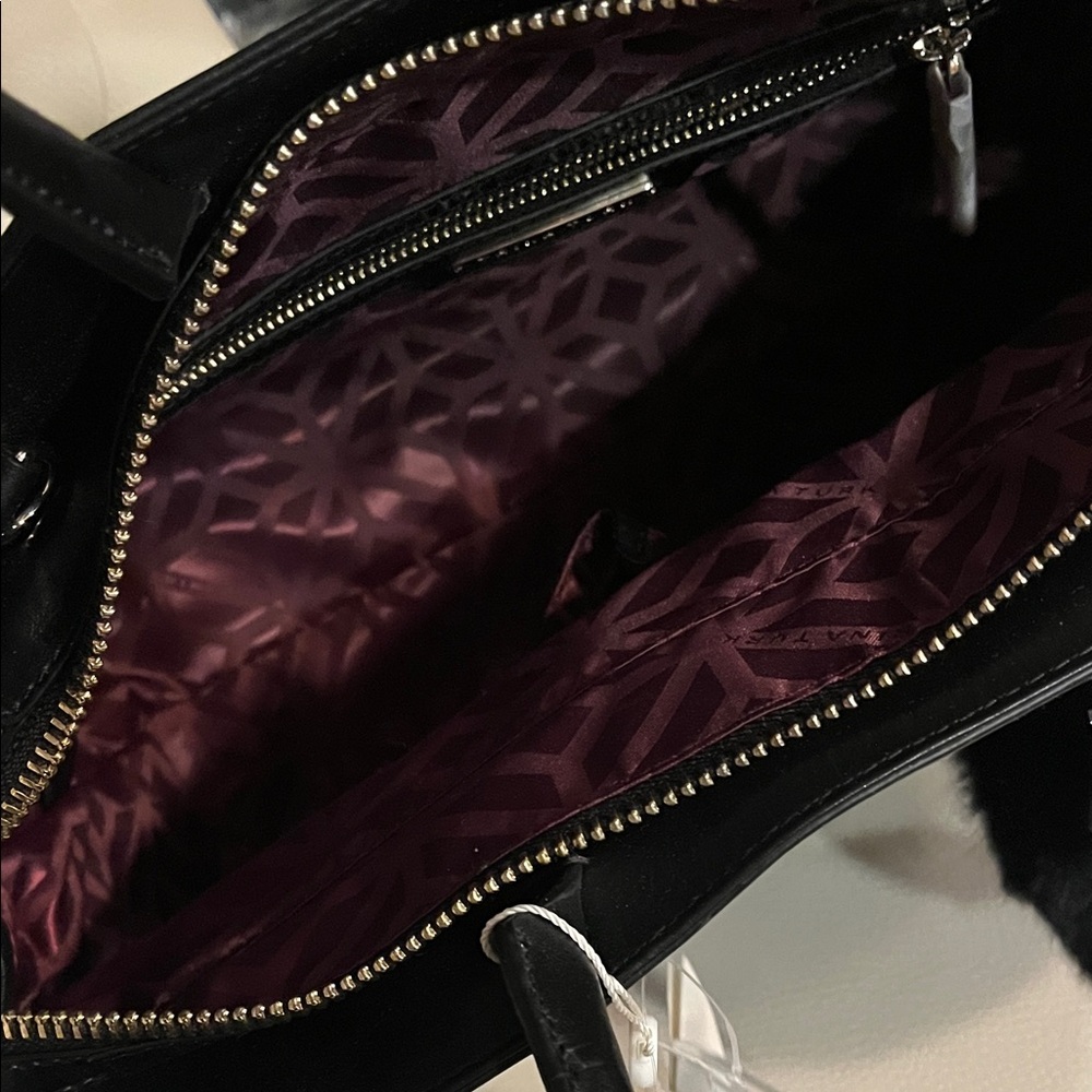 Trina Turk Black Satchel with Pom Charm - Picture 11 of 13